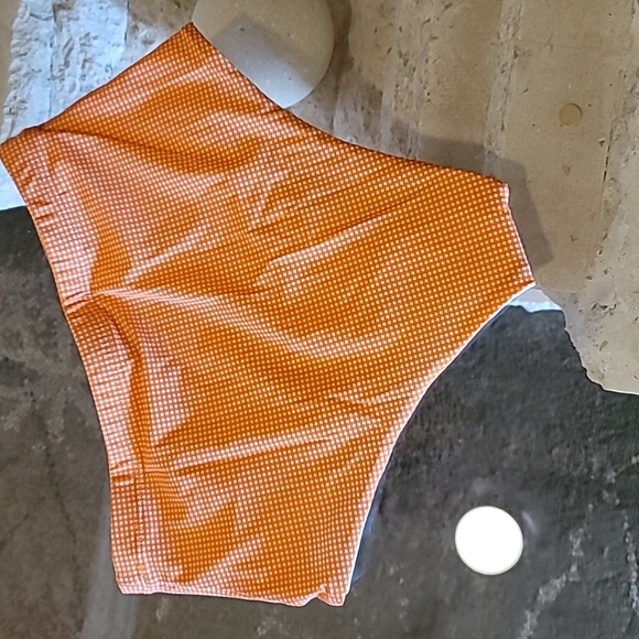 Arabella London Mandarin Check Bikini Bottom - Picture 6 of 8